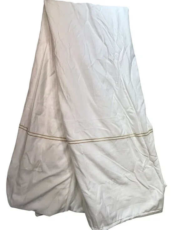 Italian Hotel Collection Pacific Coast Full/Queen Duvet Cover Bedding White Zip