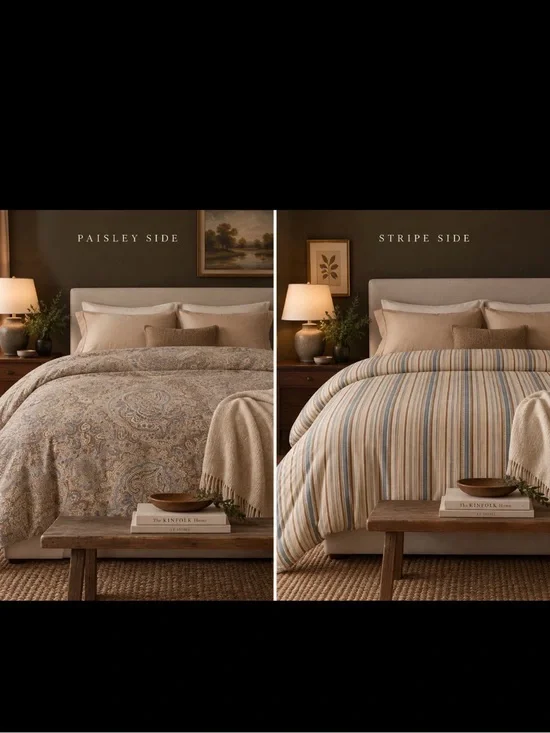 the Ralph Lauren Riley Paisley Duvet Cover Full/Queen