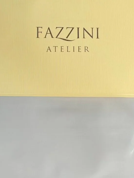 Fazzini Atelier Italian Percale Cotton King Size Bicocca Pearl Grey Duvet Cover