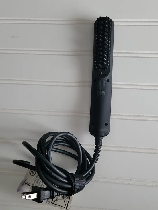 Black Men's Beard Straightener Brush