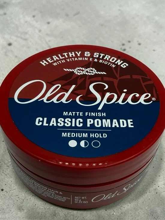 Old Spice Classic Hair Pomade Medium Hold Matte Finish 2.22oz Healthy & Strong‎