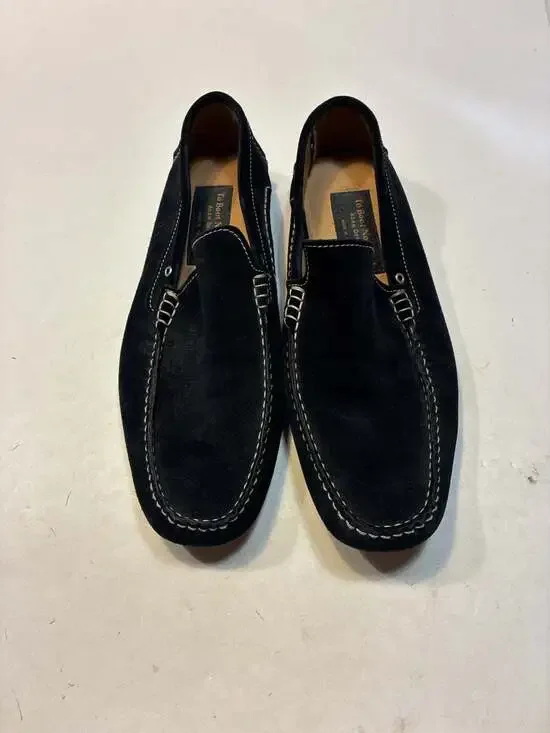 To Boot New York Carson Driver Black Suede Loafers Slip-On Shoes