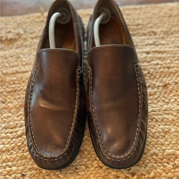 Ecco Moc 2Classic Leather Mens Driving Loafers slip on Size 47 12-12.5‎ …