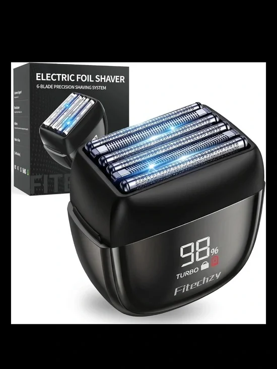 Electric Foil Shaver for Men, 6-Blade Razor for a Comfortable Shave Close, comfo