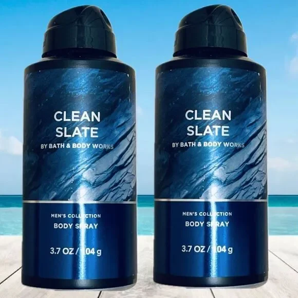 Bath & Body Works Lot of 2 Clean Slate Men’s Collection Body Spray Citrus Sage