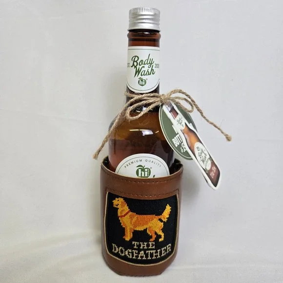 Hi Peach Layne The Dogfather Father's Day Gift Set Body Wash Drink Sleeve Opener