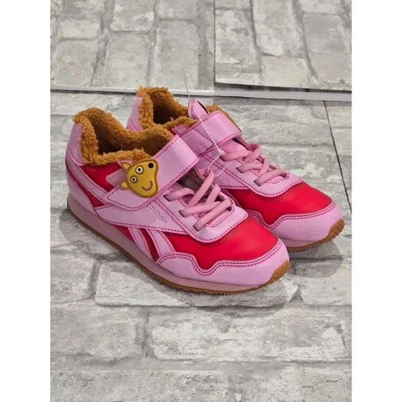 REEBOK Peppa Pig Classic Jogger 3 Pink Red Kids Sneakers Shoes Toddler Sz US‎ 1