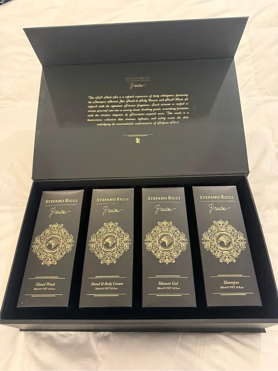 Stefano Ricci Men Grooming Cleanser Set - Black & Gold