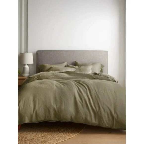 NWOT Quince Twin Linen Duvet Cover with Pillow Case