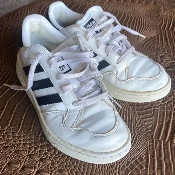 Adidas Ortholite Leather Sneakers Shoes 2 Boys