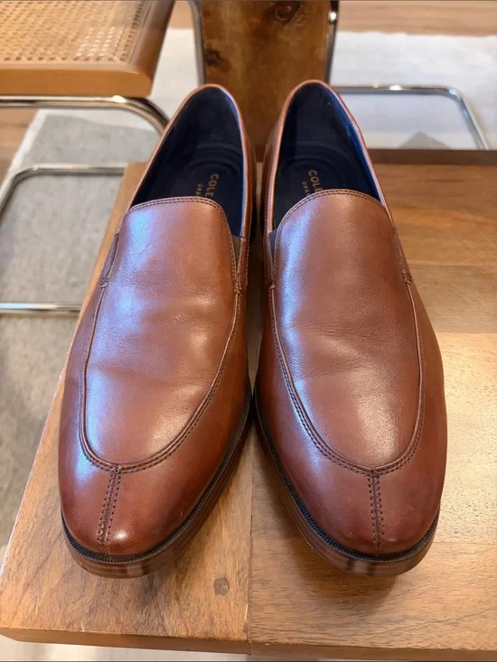 Cole Haan British Tan Leather Venitian Loafers