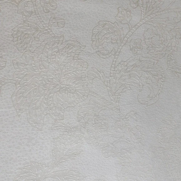 SFERRA King Ivory Floral Damask‎ Jacquard Duvet Cover Luxury Cotton 92X108
