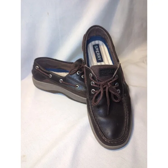 Sperry Top-Sider STS25598 Boat Shoes Men's Sz 12 Brown 3-Eye Leather Casual