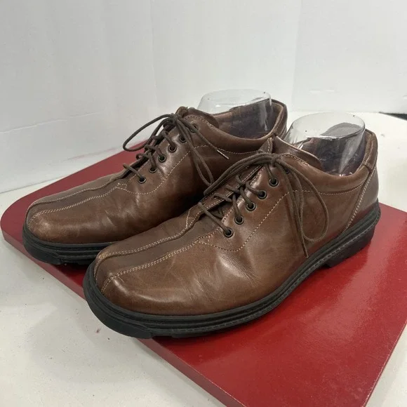 Vintage Bostonian Strada Size 9M Brown Mens Dress Lace‎ Up Cap Toe Comfort Shoes