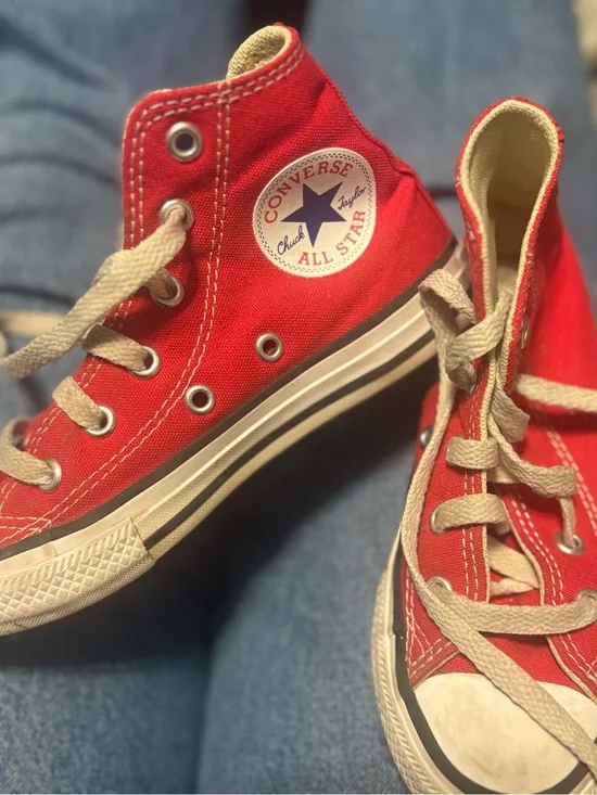 Converse Kids' High-Top Sneakers - Red