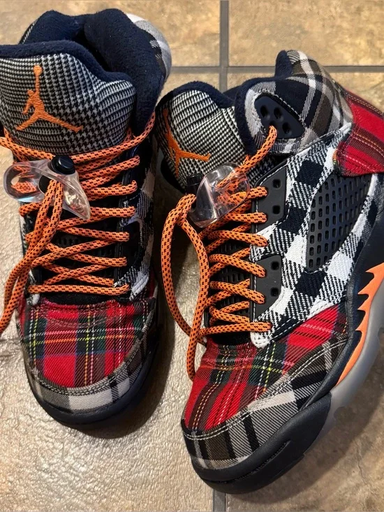 Jordan Retro 5 Plaid