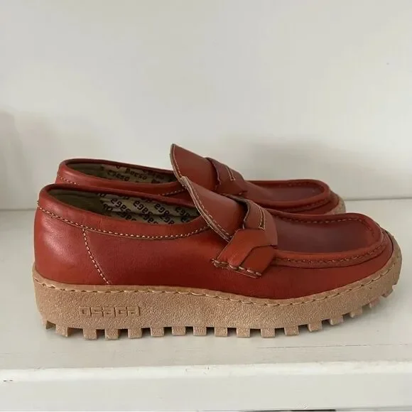 Osaga Vintage Kinetics Leather Loafer Made In Korea Men’s 7.5 Rare!