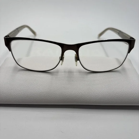 Burberry B 1289 1212 Bronze Gold Clear Eyeglasses Frames 55-16-140mm #D196