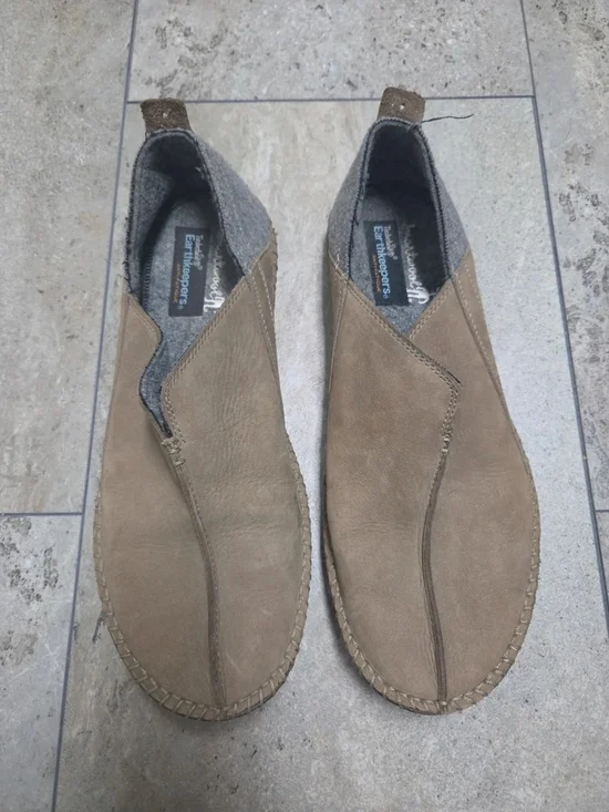- Timberland Tan Slip-On Leather Loafers