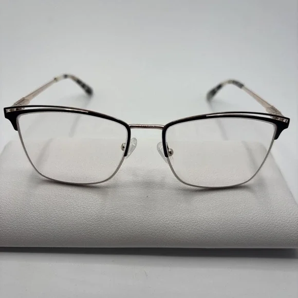Marie Claire Women's 6346 Black/Gold Eyeglasses Frames Size 54-17-140mm #C190