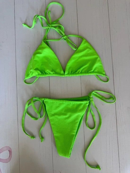 Frankies Bikini's Triangle top and Tie side Bottom 