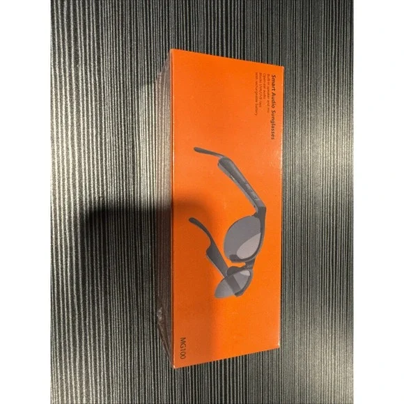 MG100 Smart Audio Sunglasses Black Bluetooth Wireless Open Ear MG100