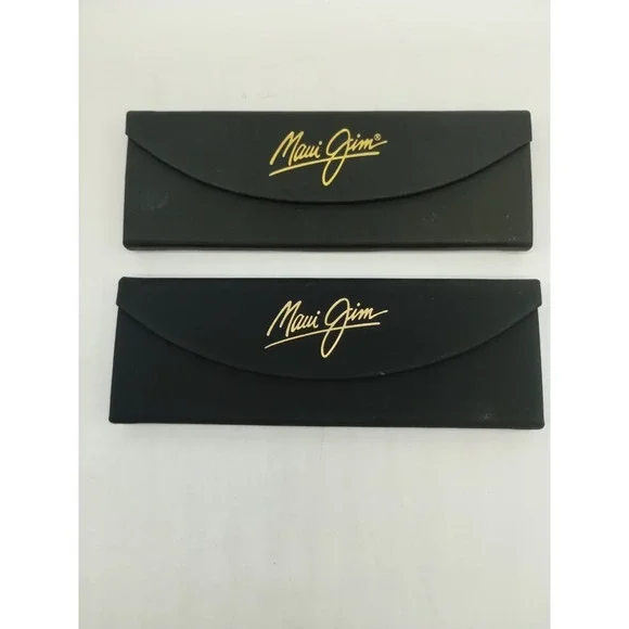 Lot Of 2 Maui Jim Folding Magnetic Sunglasses Case Small- 6.25
