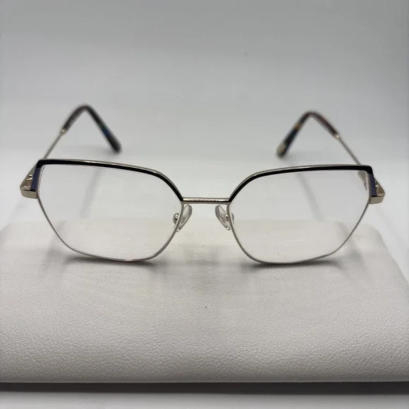 Mia Rae Eyewear Navy & Gold IVY Eyeglasses 52/16/140mm Frame #C278