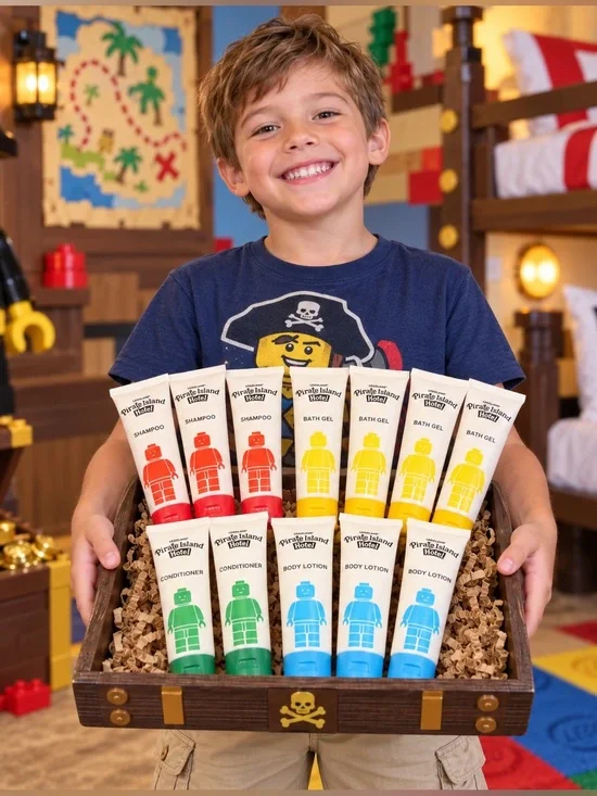 Retired LEGOLAND Pirate Island Hotel Toiletries 12-Piece Set