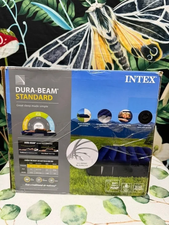 Intex Dura-Beam Standard Air Mattress - Blue
