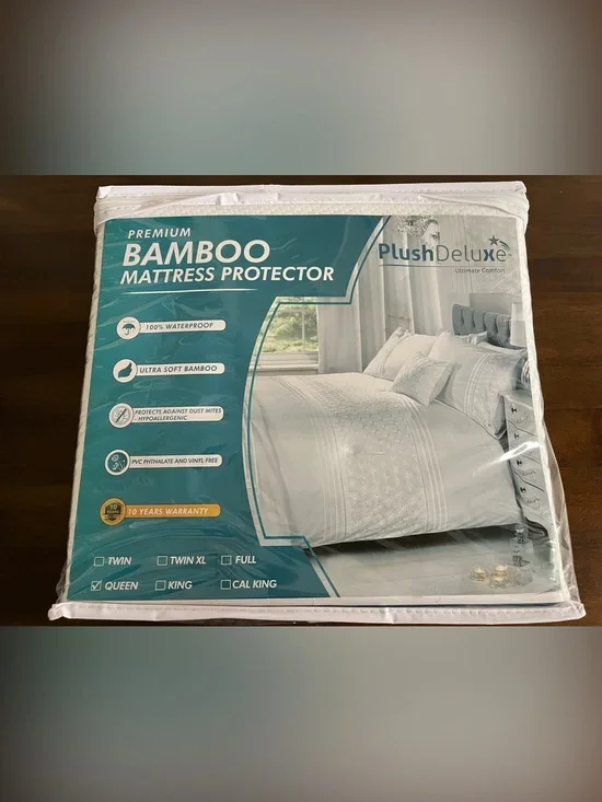 Bamboo mattress protector queen
