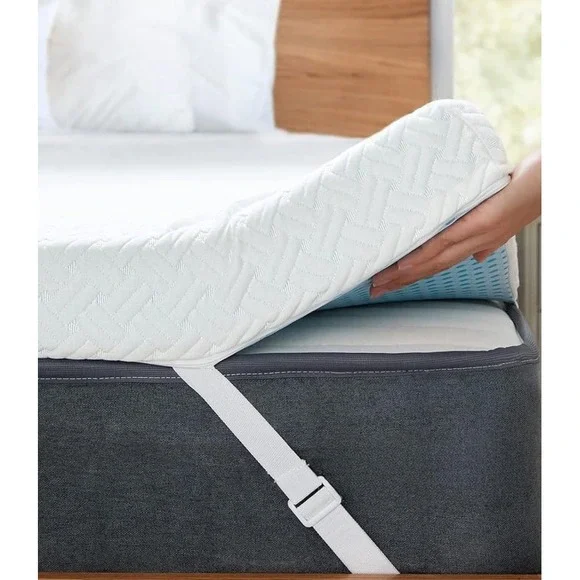 PERLECARE Twin XL 3 inch Cooling Mattress Topper Bamboo Cover Memory Foam
