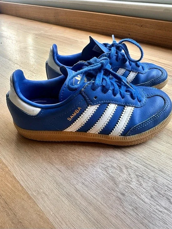adidas Samba OG Shoes Kids Blue & White US 11