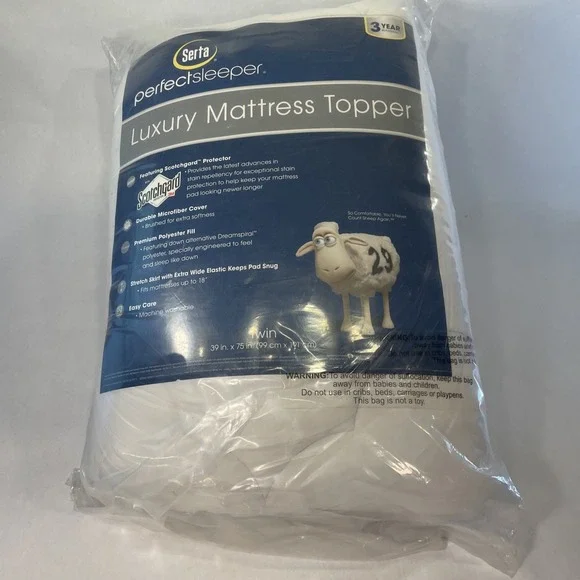 Serta Perfectsleeper Luxury Mattress Topper Twin 39 X 75
