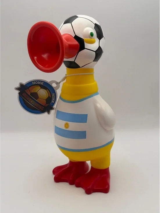 Soccer Duck bath toy