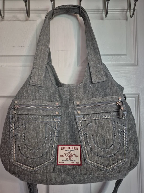 NWOT True Religion Denim Shoulder Tote