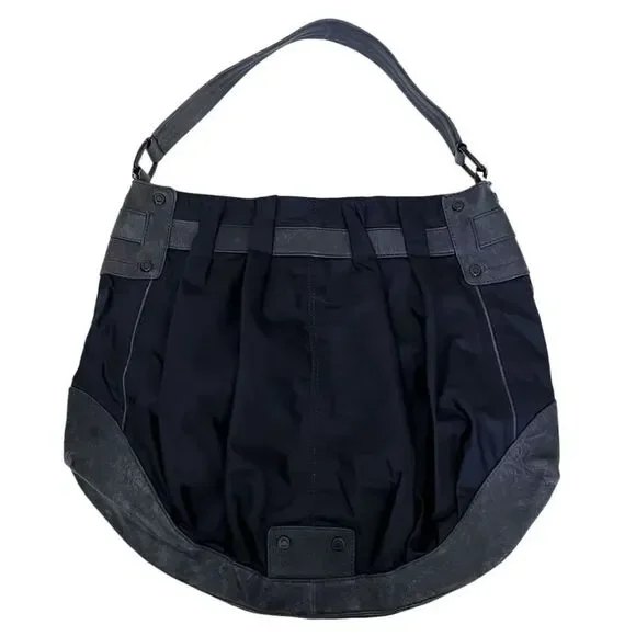 Andrew Marc Nylon & Leather Shoulder Bag