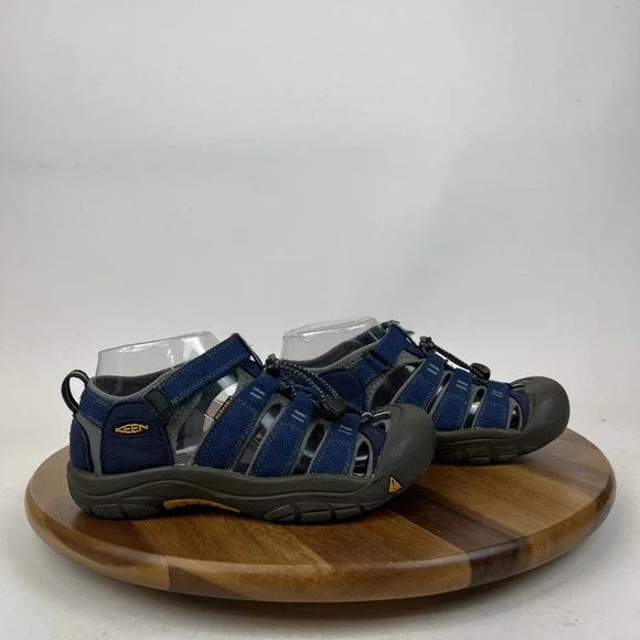 Childrens Big Kids Keen Newport H2 Blue Waterproof Shoes Sandals Size 4‎ Y GUC