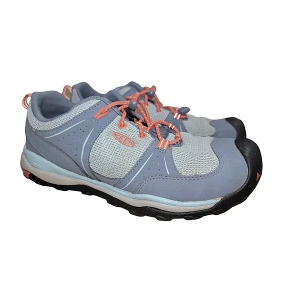 KEEN Terradora‎ II Low Blue Grey Waterproof Hiking Trail Shoe Sz 5