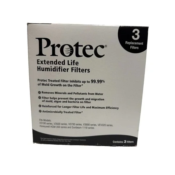 3 Pack Protec PWF2AM Humidifier Wick‎ Drum Filter Replacements