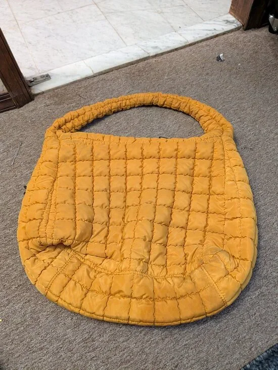 FP Movement Free People Quilted Carryall Bag Golden Sunrise Yellow DISCONTINUED