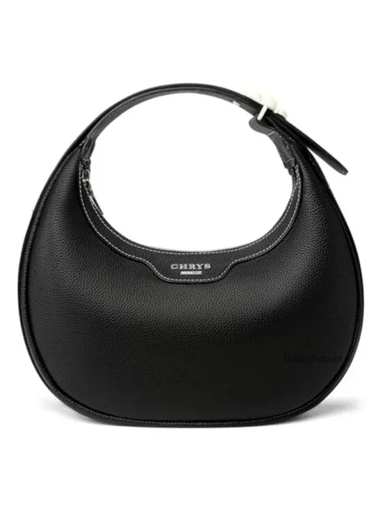 Genuine Leather Hobo Shoulder Bag Adjustable Strap Crossbody Purse