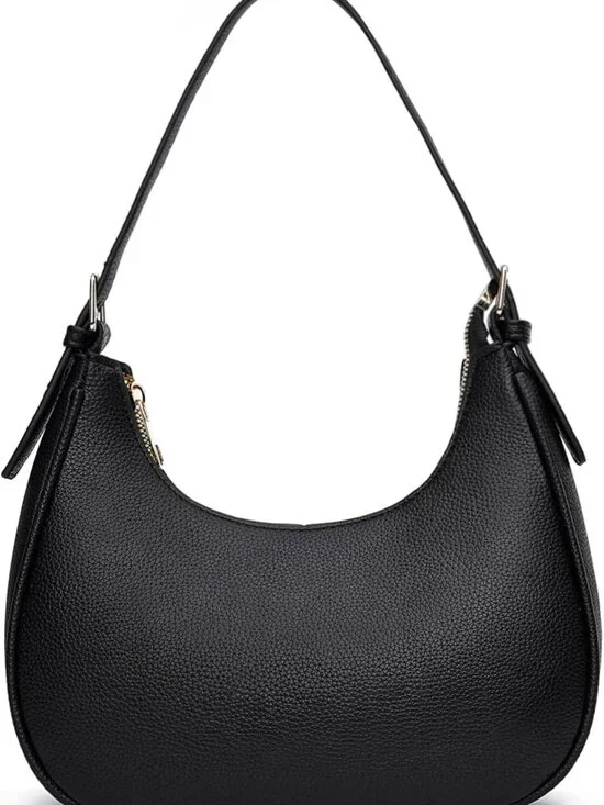 Chic Small Crescent Hobo Tote Bag for Women - Stylish Shoulder Purse Handbag