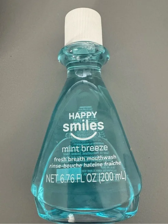 Happy smiles Mint Breeze Mouthwash - Blue
