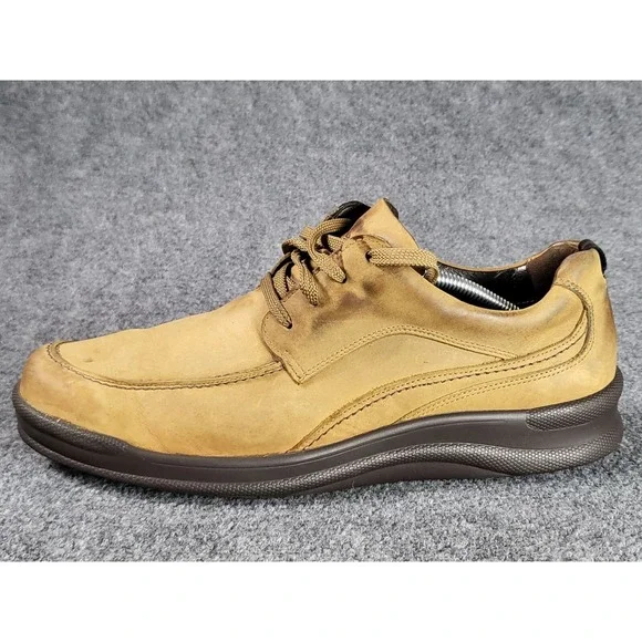SAS‎ Move On Mens 12.5 S Camel Brown Leather Lace Up Walking Comfort Shoes Work