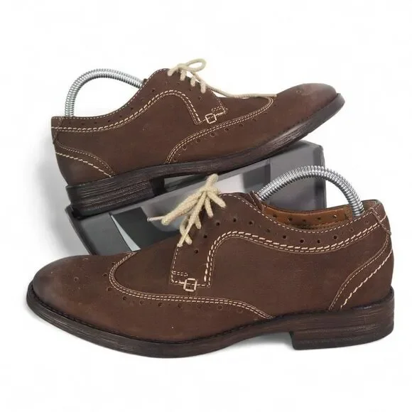 Clarks Collection‎ Delsin Wingtip Brogue Oxfords Brown 26105827 Men's 8M