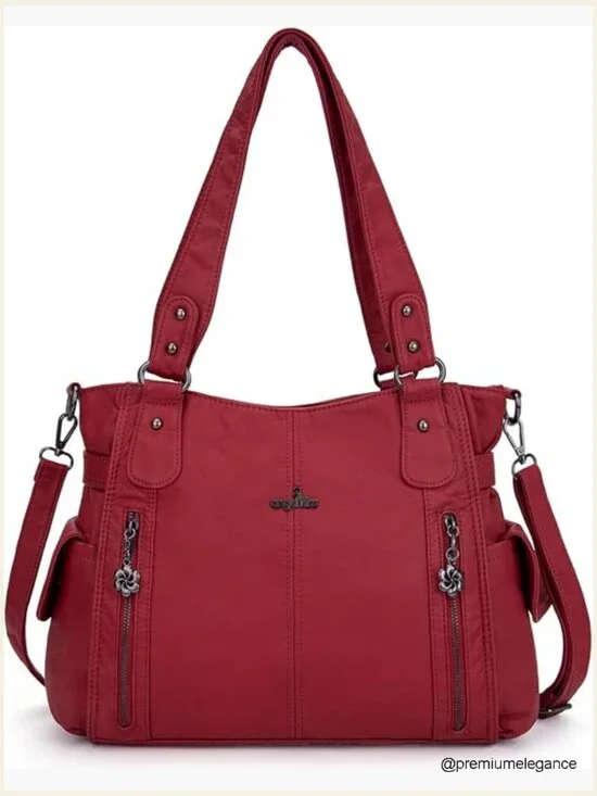 Top-Handle Hobo Purse Roomy Casual Shoulder Bag Tote Satchel