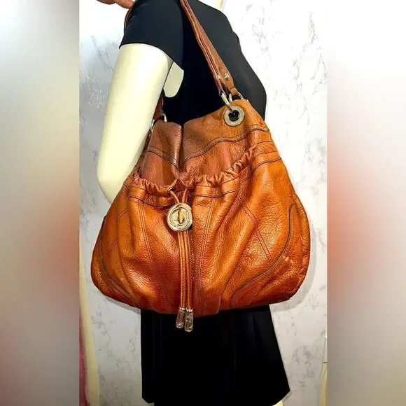 Authentic Distressed B. Makowski Hobo