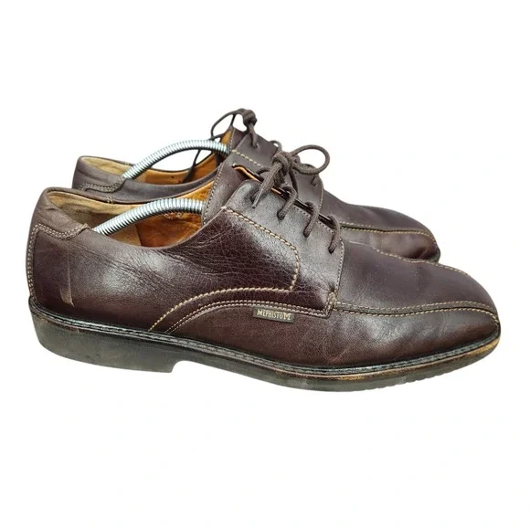 Mephisto Shoes Mens 11.5 Brown Leather Walking Oxford Derby‎ Comfort $429