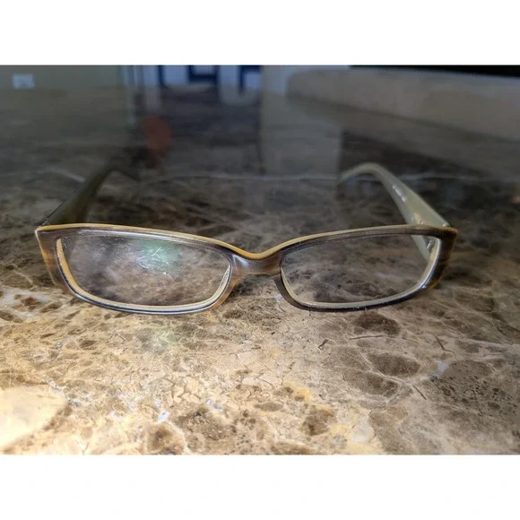 Kate Spade Madelyn 09D5 135 Brown Tortoise Rectangular Eyeglasses Frame‎ Womens
